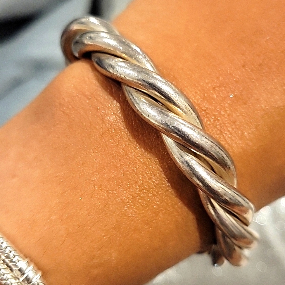 Silpada 50g sterling silver braided cuff